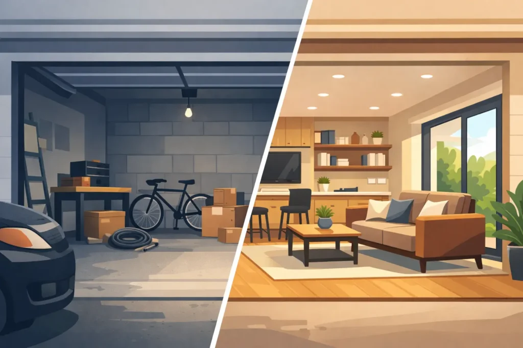 Garage Conversion Before and After Ideas