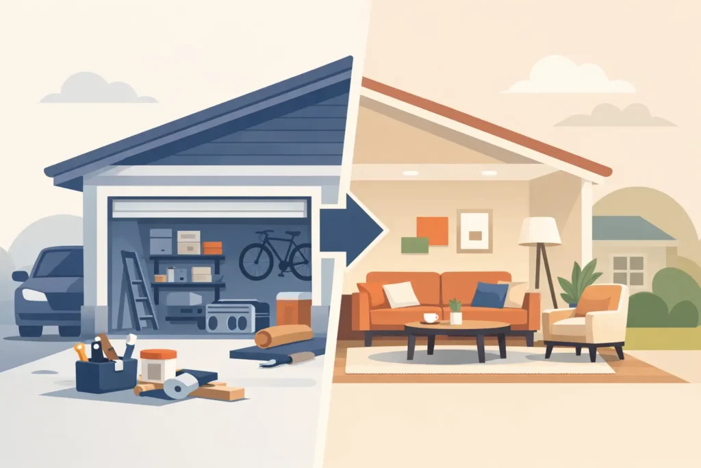 How to Convert a Garage Into Living Space